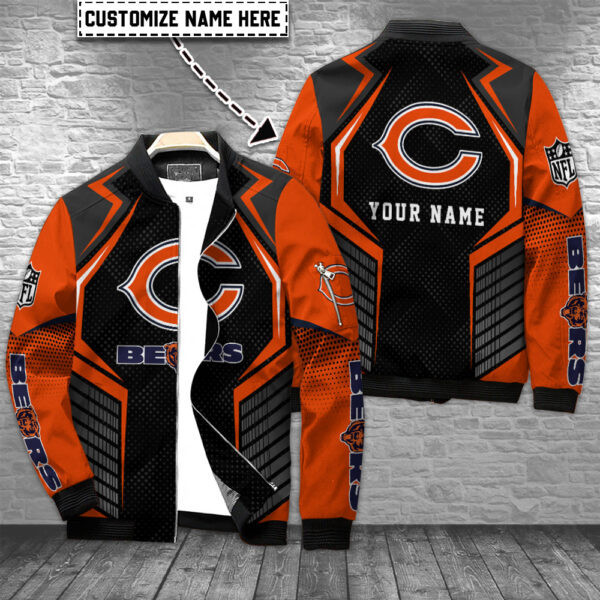 Chicago Bears Personalized Bomber Jacket PBQN4WR