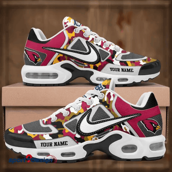Arizona Cardinals Custom Camo Print Athletic T-N Sneakers SPTTNSHOES099