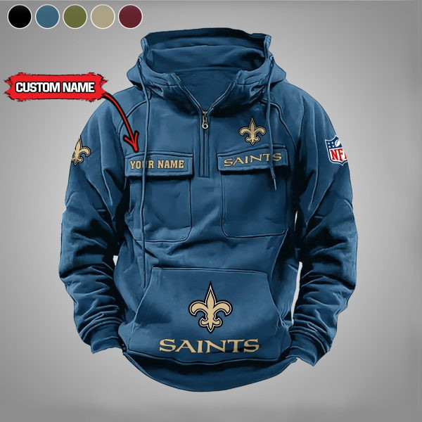 New Orleans Saints Vintage Men Hoodies DV5 PBUE1VX