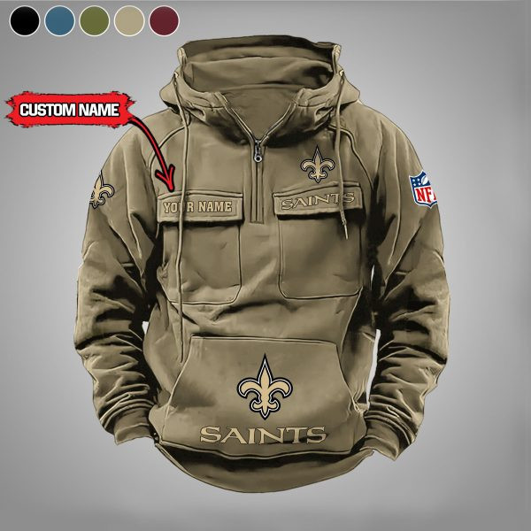 New Orleans Saints Vintage Men Hoodies DV5 PBUE1VX