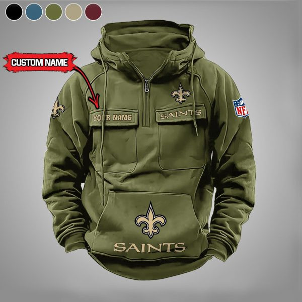 New Orleans Saints Vintage Men Hoodies DV5 PBUE1VX