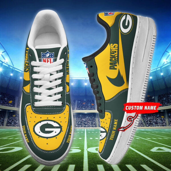 Green Bay Packers Personalized AF1 Shoes PB3WKUY