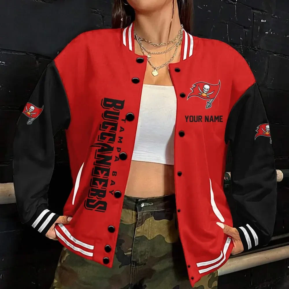 Tampa Bay Buccaneers Button Baseball Jacket SPTBBJACKET350