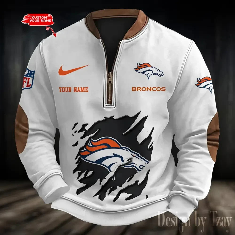 Denver Broncos Print Vintage Sweatshirt PBD9WLN
