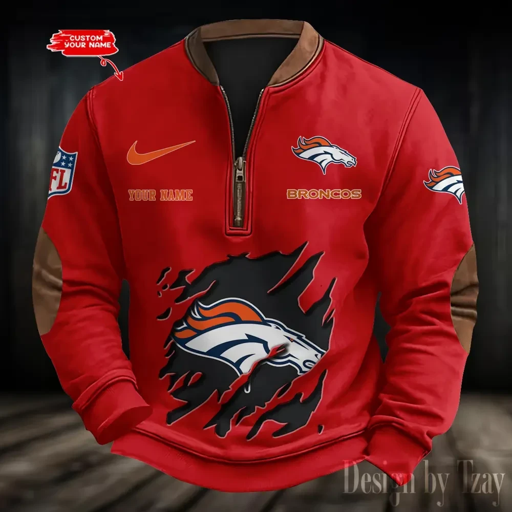 Denver Broncos Print Vintage Sweatshirt PBD9WLN