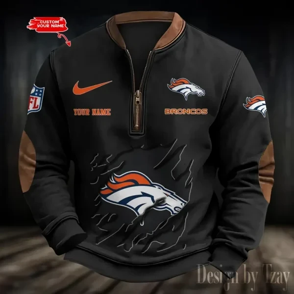 Denver Broncos Print Vintage Sweatshirt PBD9WLN