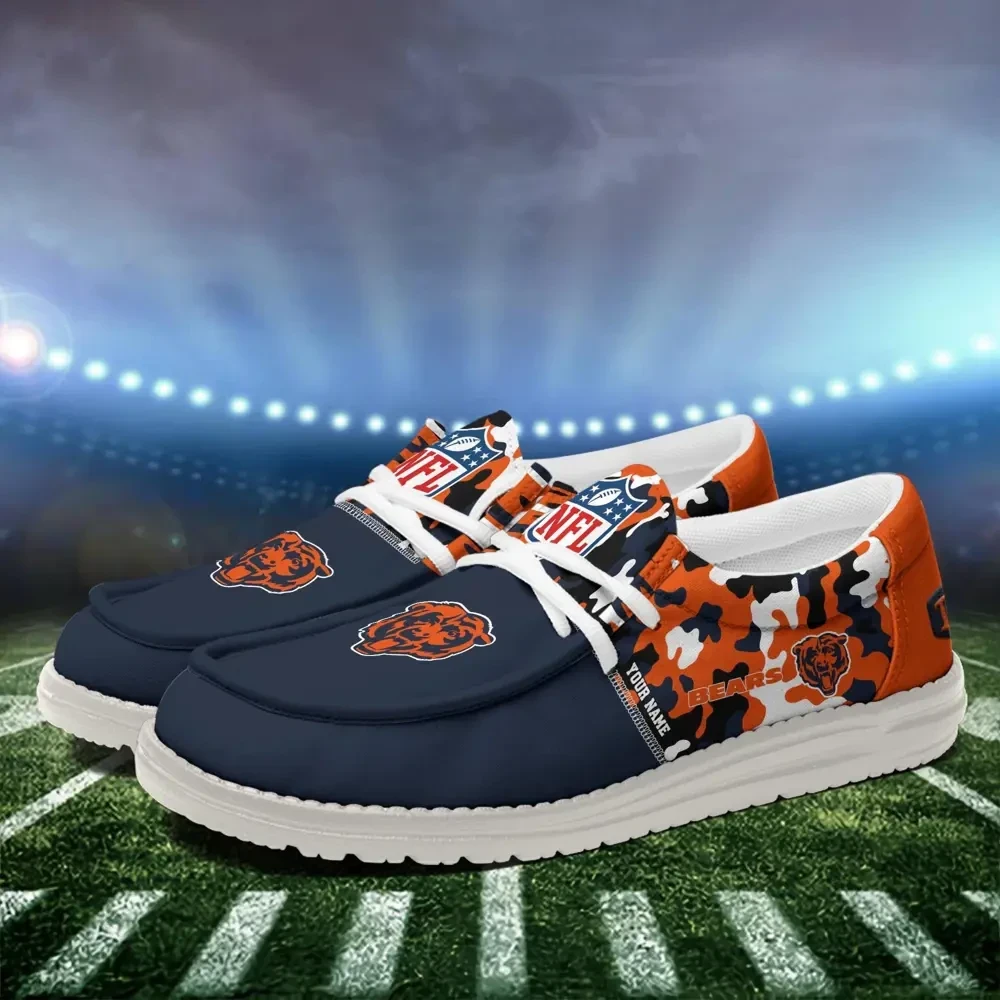 Chicago Bears Canvas Loafer Shoes