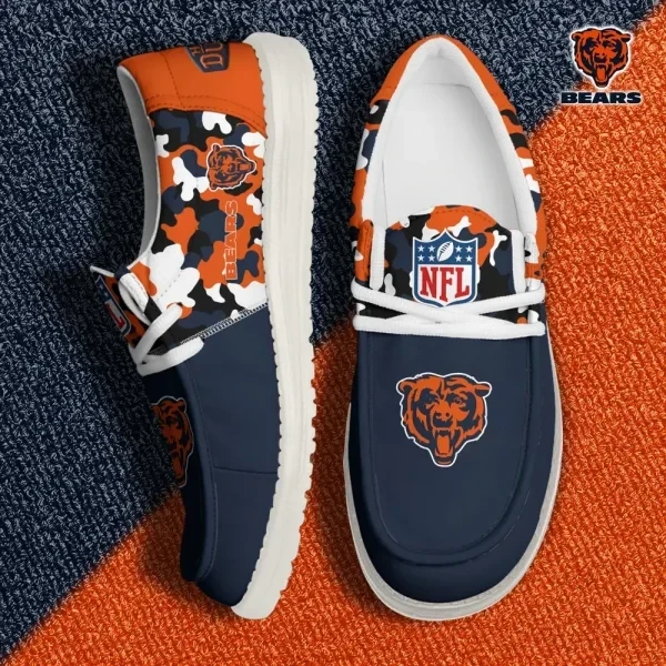 Chicago Bears Canvas Loafer Shoes