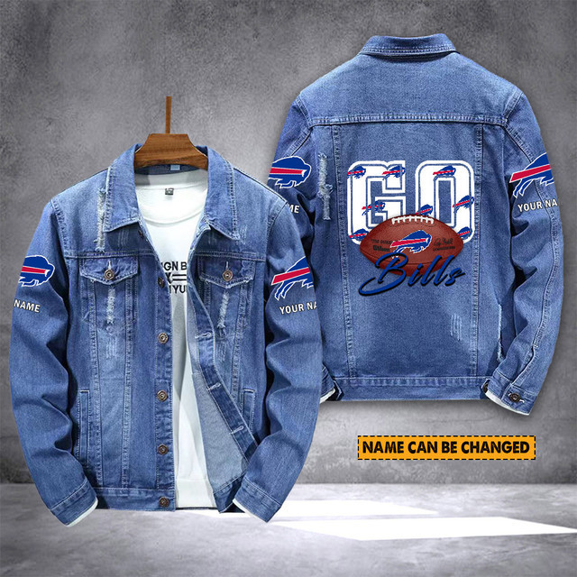 Buffalo Bills Personalized New Denim Jacket S9DJ031