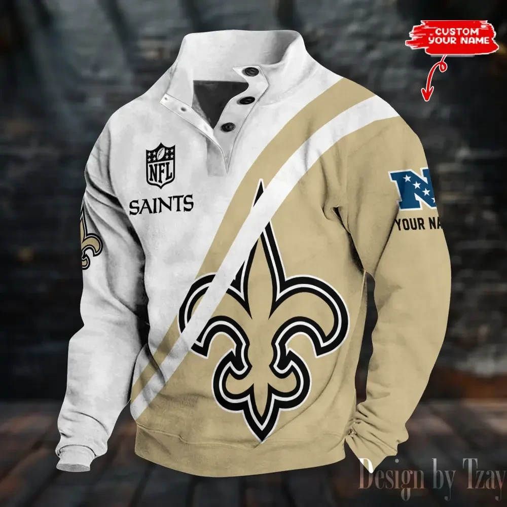 New Orleans Saints Sports Print Sweatshirt S9DBSCH753
