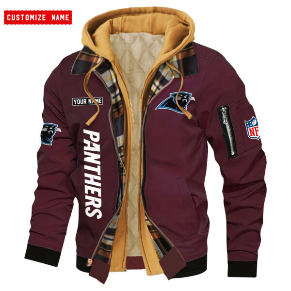 Carolina Panthers Jacket Casual Fake Two Piece Design PBN08A8