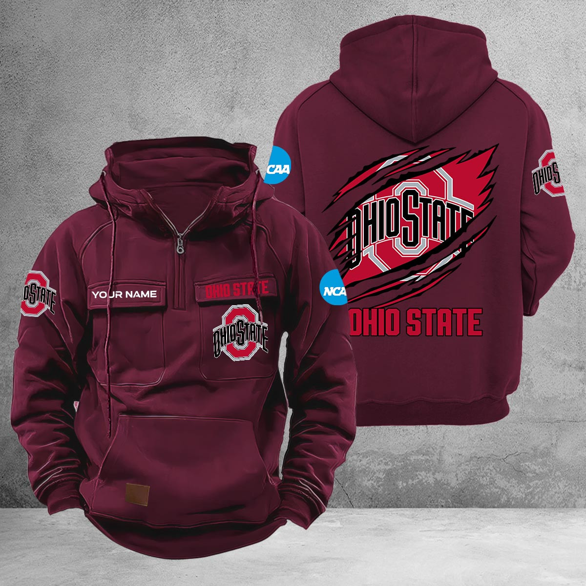 Ohio State Buckeyes Vintage Men Hoodies PBOLF24