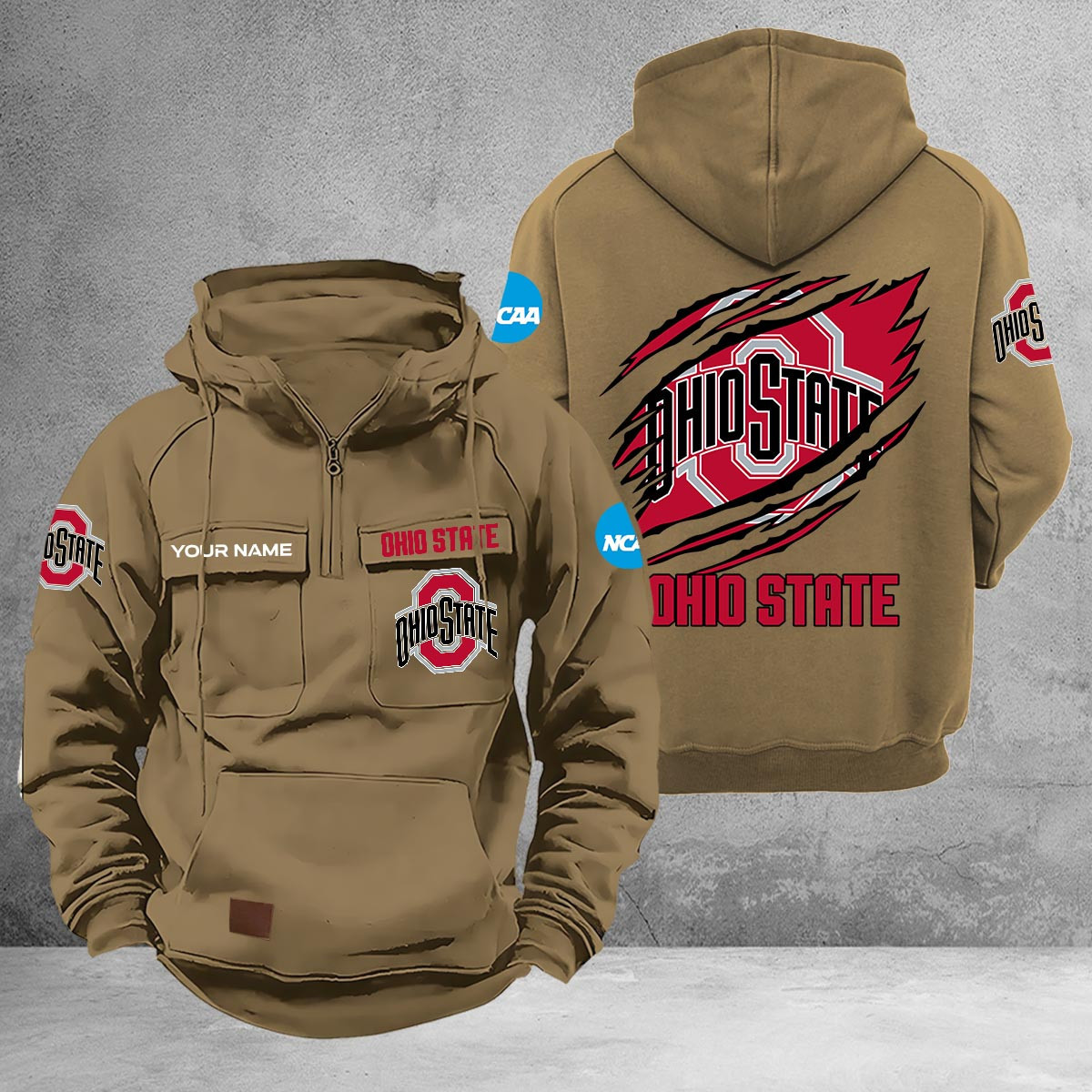 Ohio State Buckeyes Vintage Men Hoodies PBOLF24