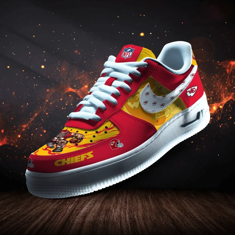Kansas City Chiefs Personalized Colorful AF1-1 Shoes CD45AS