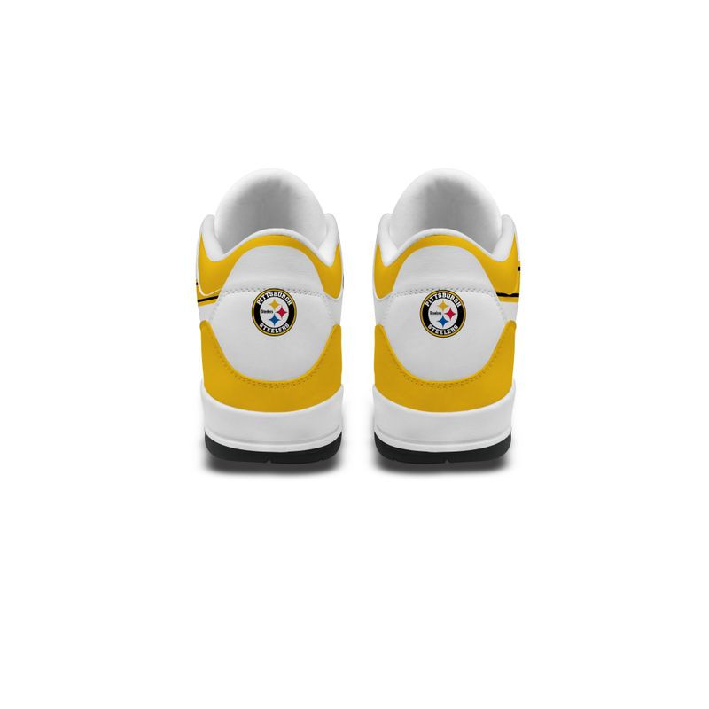 Pittsburgh Steelers Basic Leather JD03 Shoes Men and Women PBZ13VP