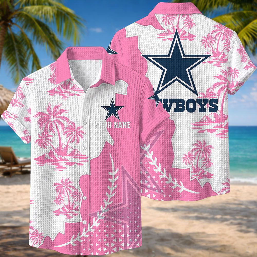 Dallas Cowboys NFL Waffle Hawaiian Shirt PB9BJJL