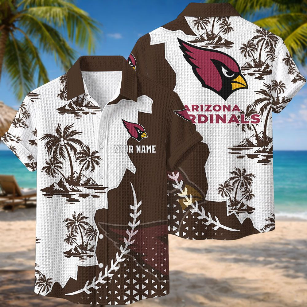 Arizona Cardinals NFL Waffle Hawaiian Shirt PB5PONQ