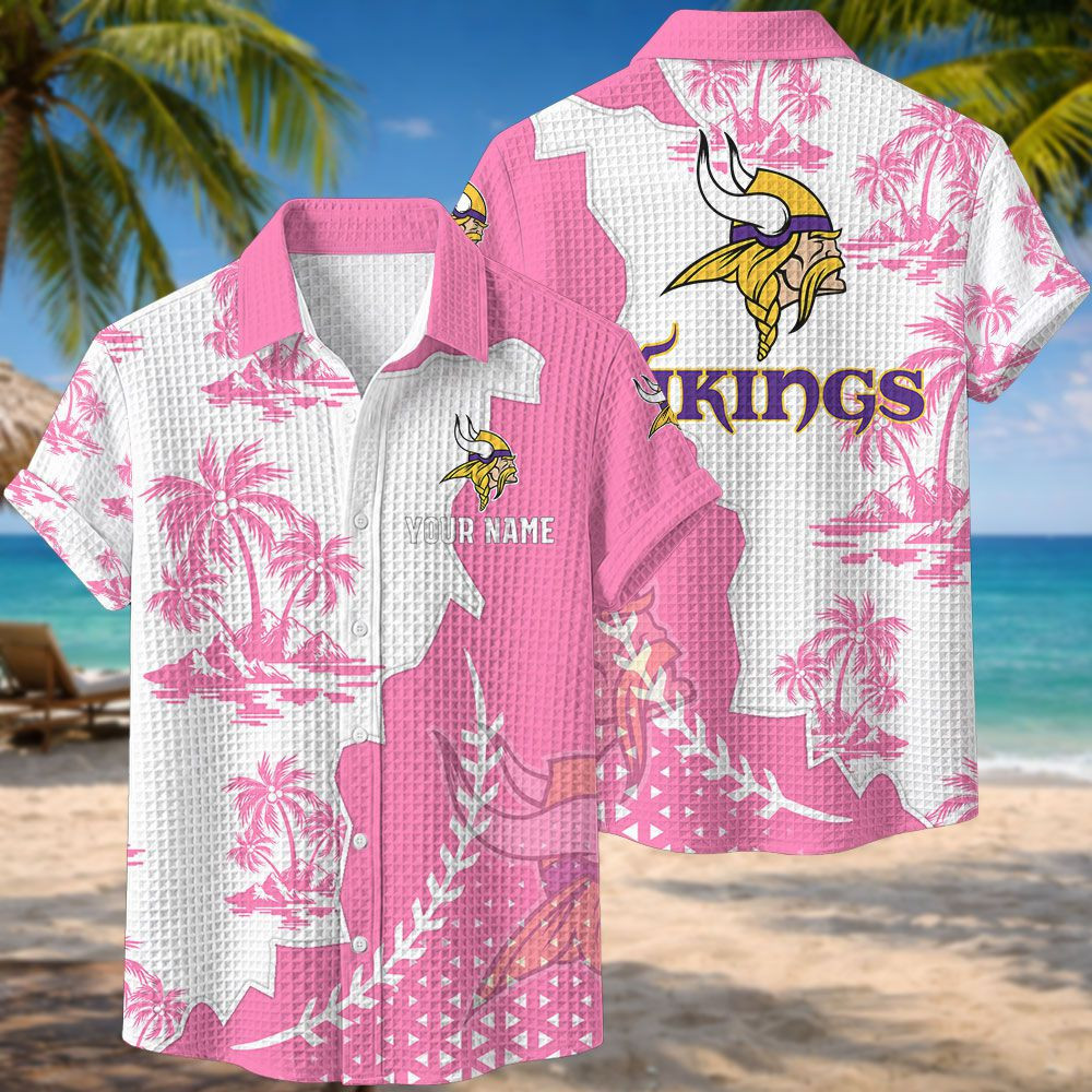 Minnesota Vikings NFL Waffle Hawaiian Shirt PB6THRH