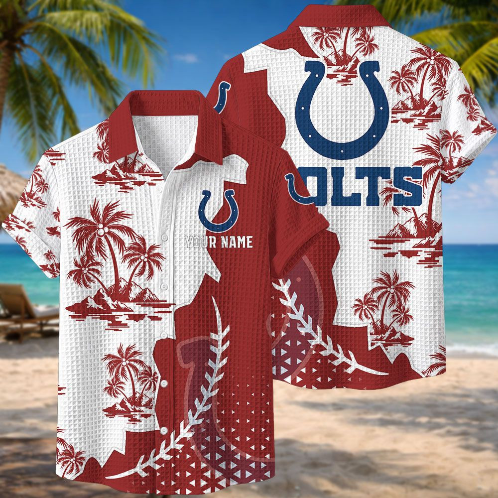 Indianapolis Colts NFL Waffle Hawaiian Shirt PB7UZLE