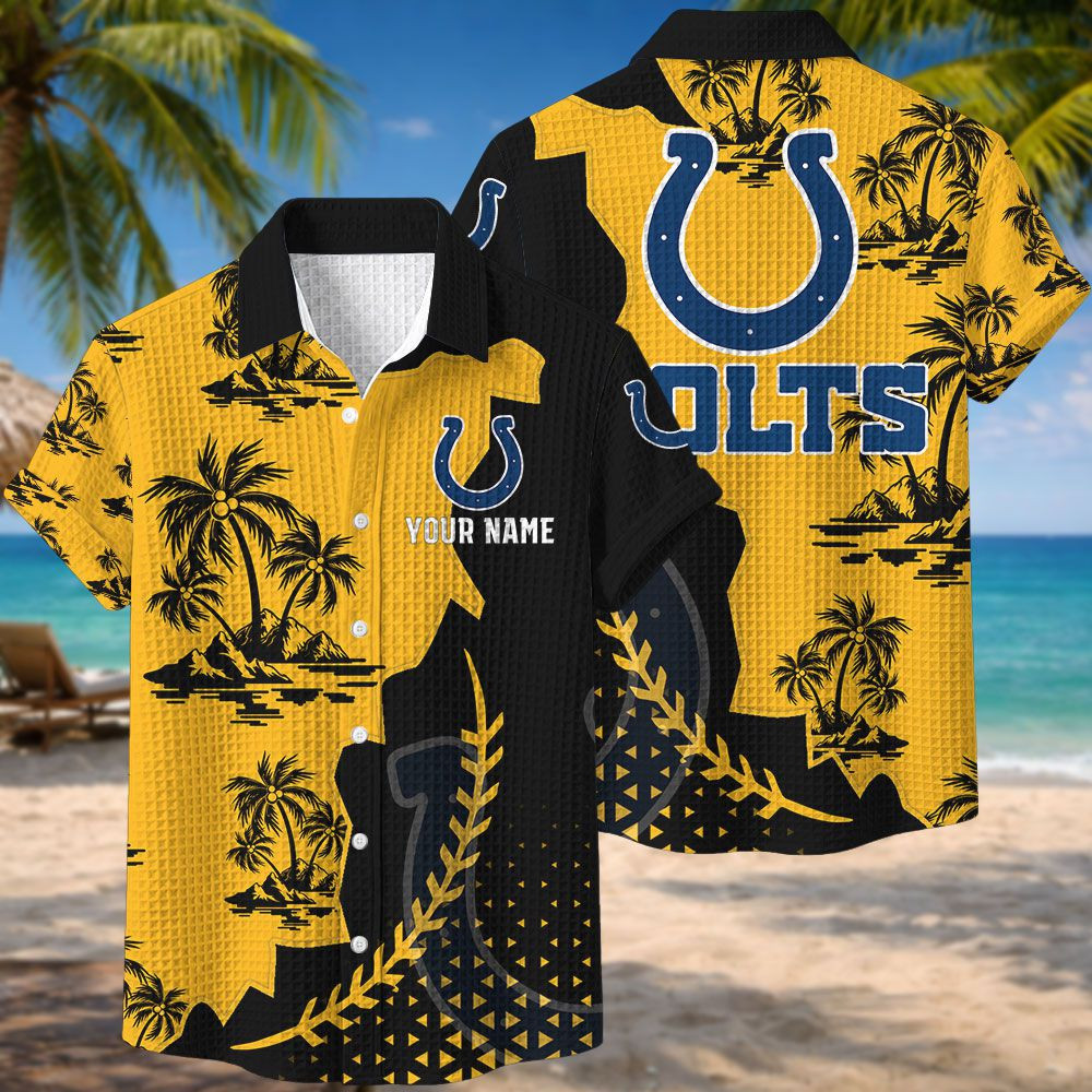 Indianapolis Colts NFL Waffle Hawaiian Shirt PB7UZLE