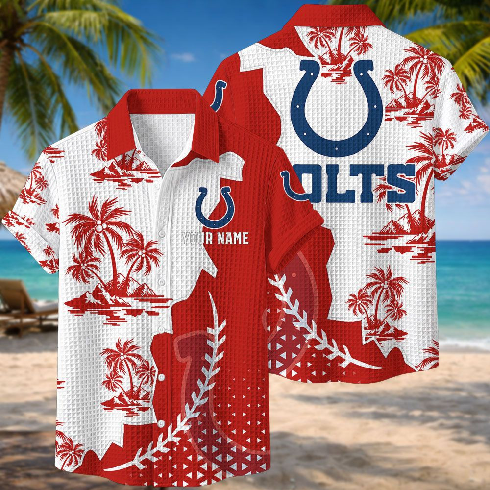 Indianapolis Colts NFL Waffle Hawaiian Shirt PB7UZLE