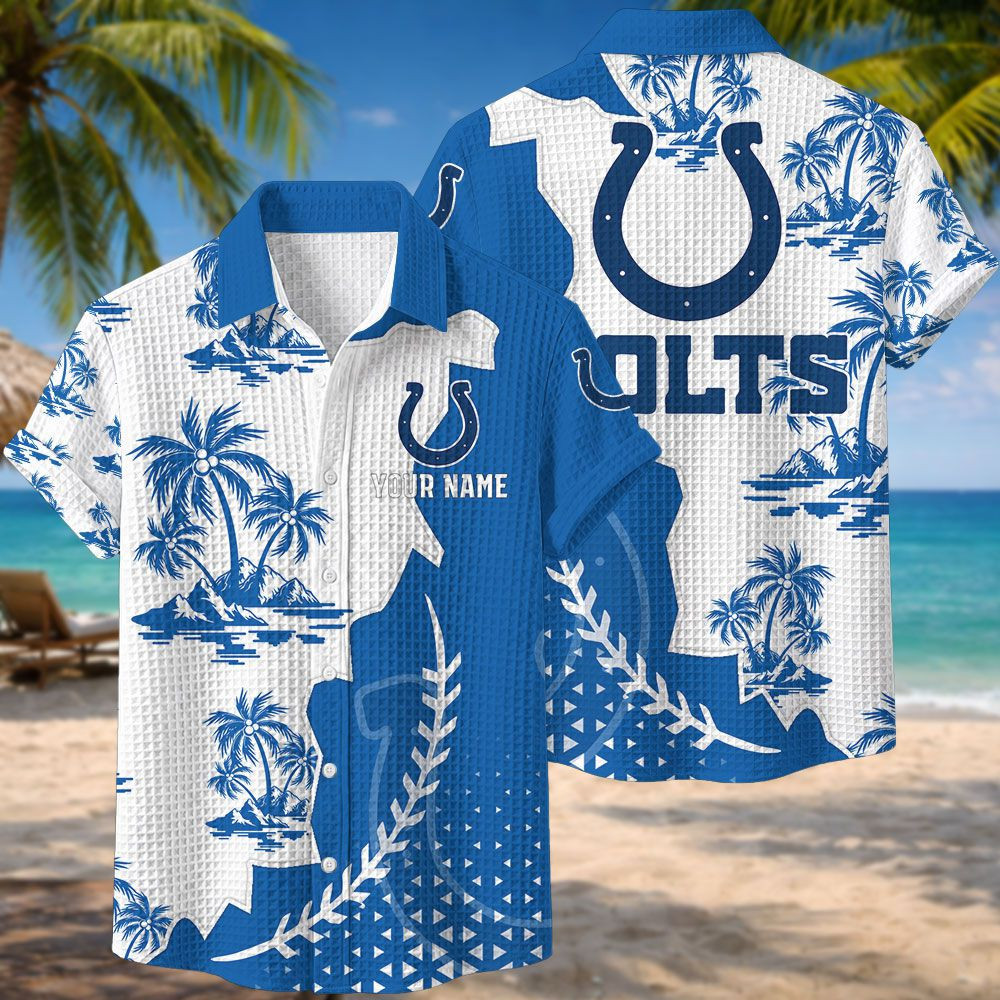 Indianapolis Colts NFL Waffle Hawaiian Shirt PB7UZLE