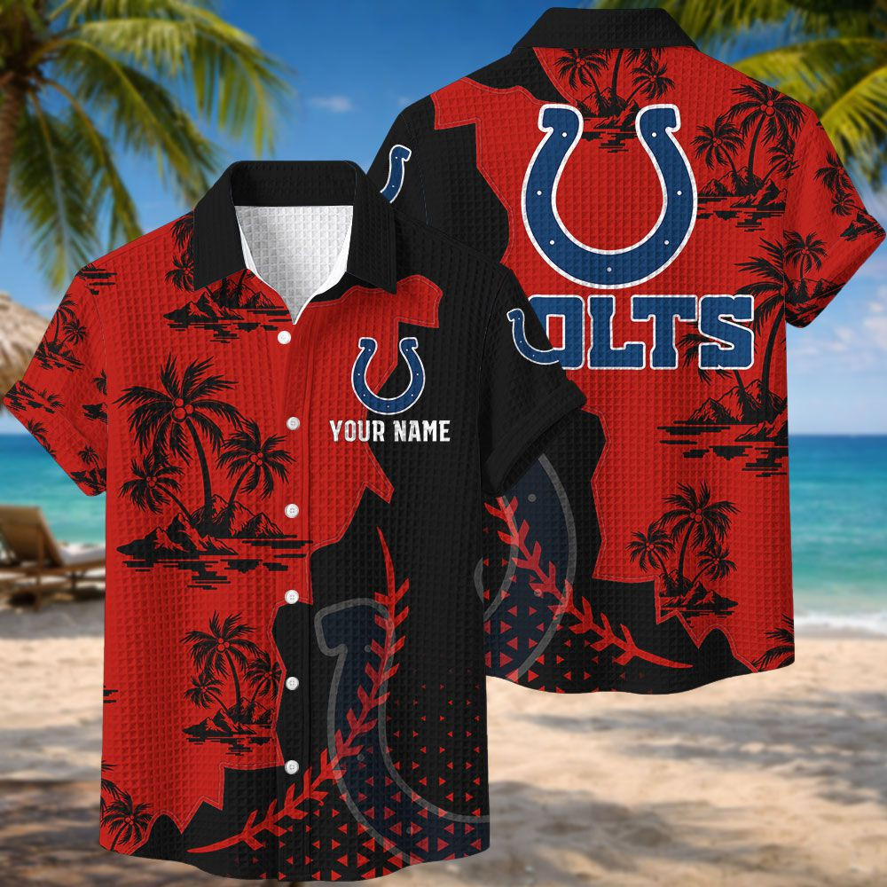 Indianapolis Colts NFL Waffle Hawaiian Shirt PB7UZLE