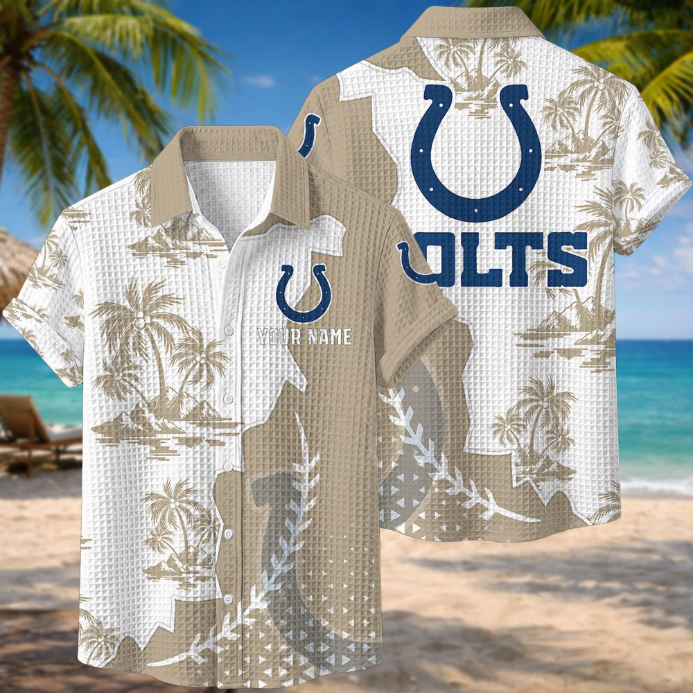 Indianapolis Colts NFL Waffle Hawaiian Shirt PB7UZLE