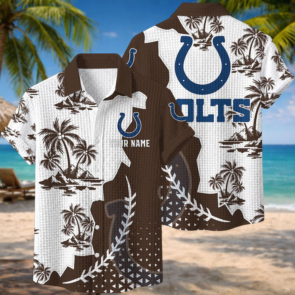 Indianapolis Colts NFL Waffle Hawaiian Shirt PB7UZLE