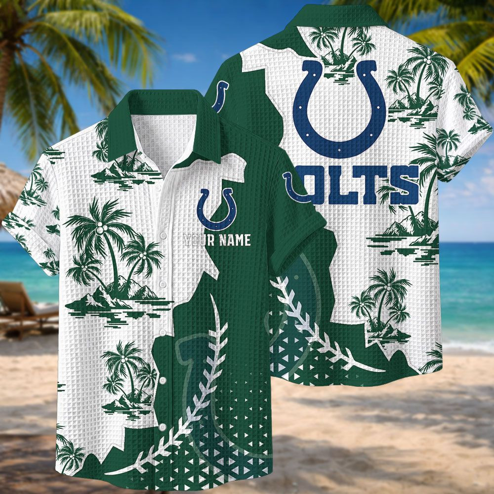 Indianapolis Colts NFL Waffle Hawaiian Shirt PB7UZLE