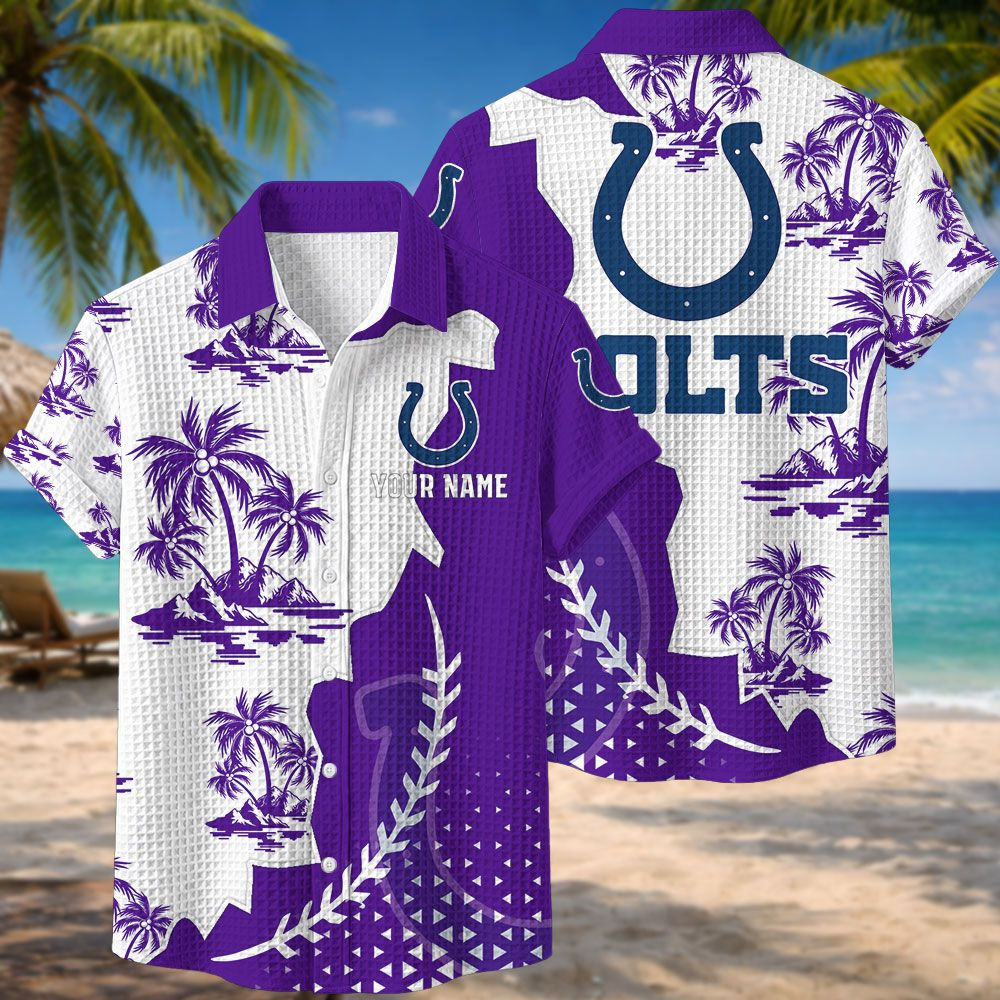 Indianapolis Colts NFL Waffle Hawaiian Shirt PB7UZLE