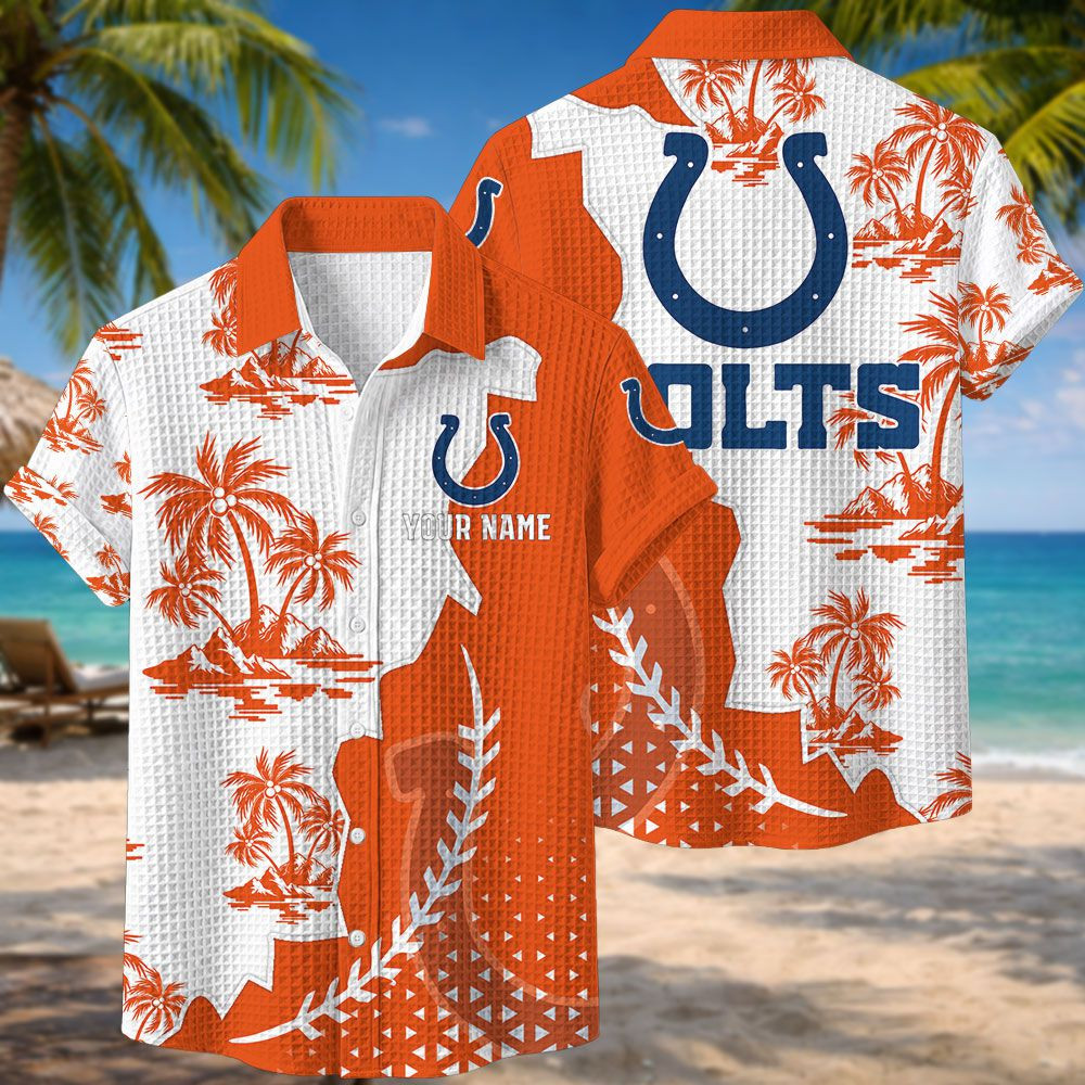 Indianapolis Colts NFL Waffle Hawaiian Shirt PB7UZLE