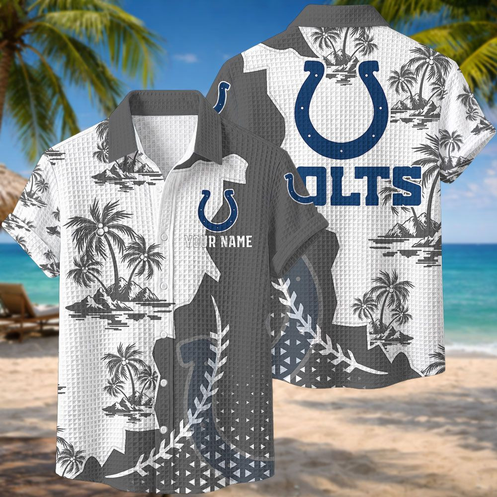 Indianapolis Colts NFL Waffle Hawaiian Shirt PB7UZLE