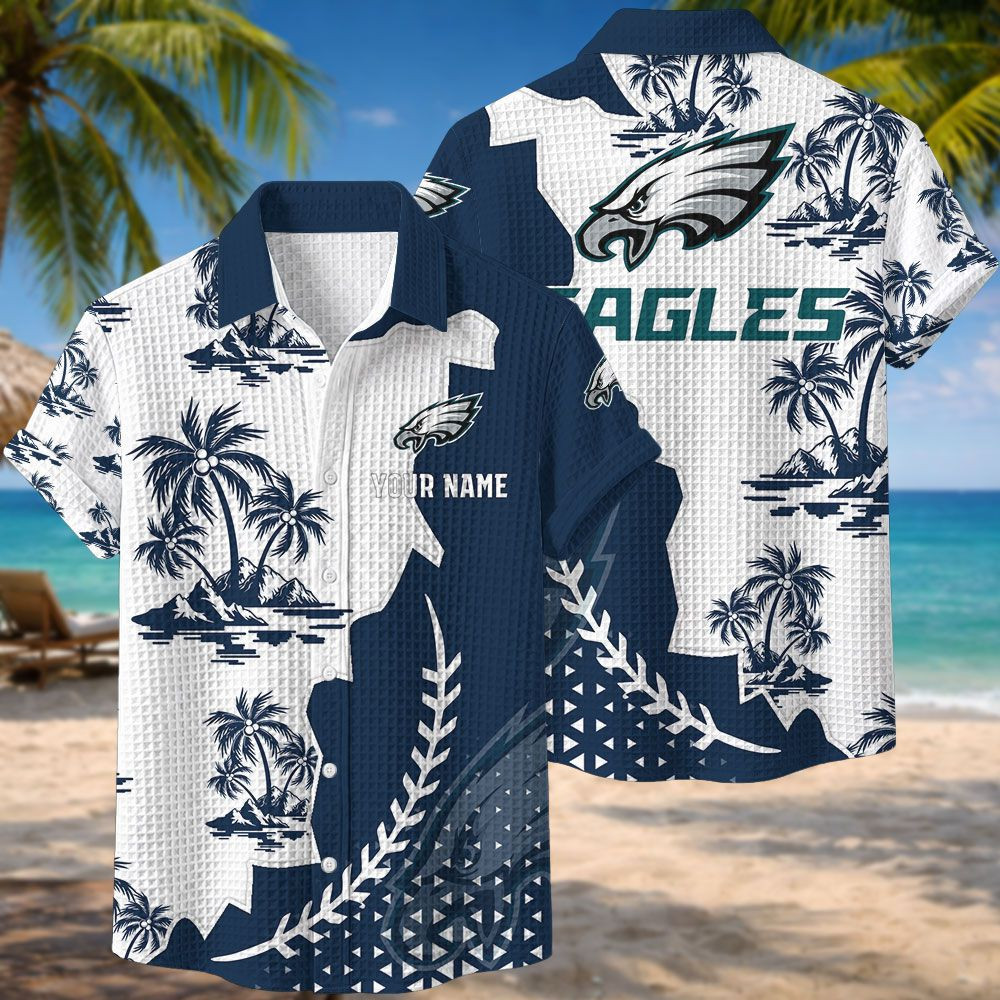 Philadelphia Eagles NFL Waffle Hawaiian Shirt PB7LXVV