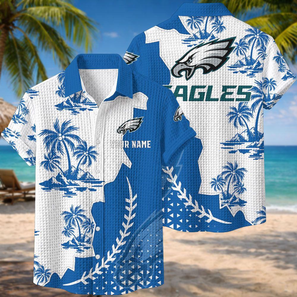 Philadelphia Eagles NFL Waffle Hawaiian Shirt PB7LXVV