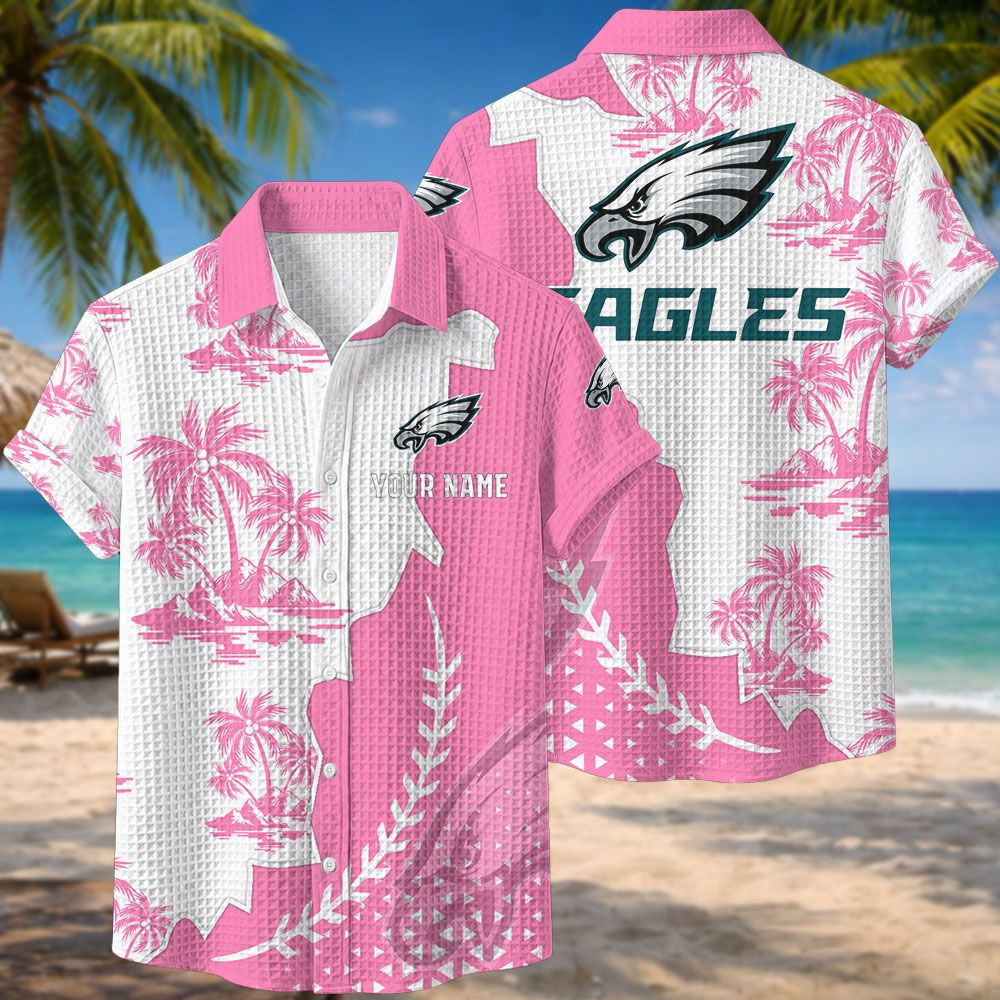 Philadelphia Eagles NFL Waffle Hawaiian Shirt PB7LXVV