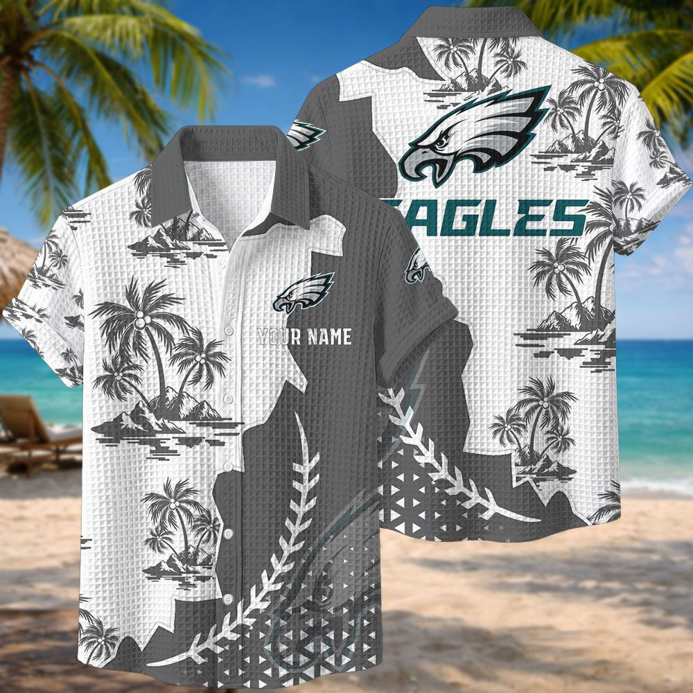 Philadelphia Eagles NFL Waffle Hawaiian Shirt PB7LXVV