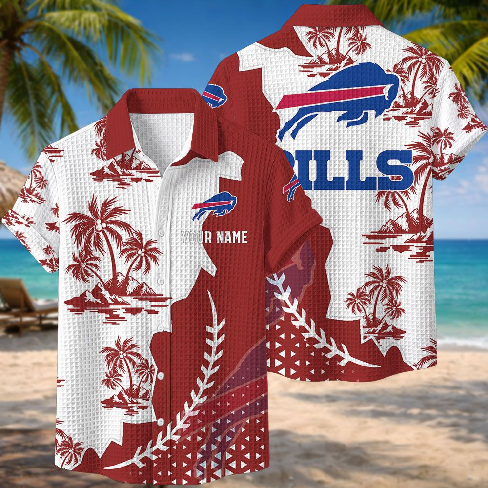 Buffalo Bills NFL Waffle Hawaiian Shirt PBL8MQH