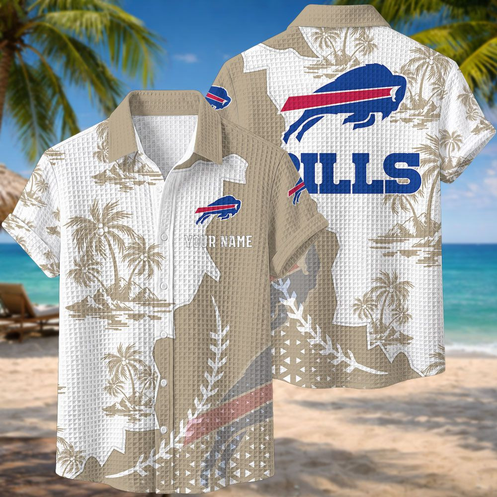 Buffalo Bills NFL Waffle Hawaiian Shirt PBL8MQH