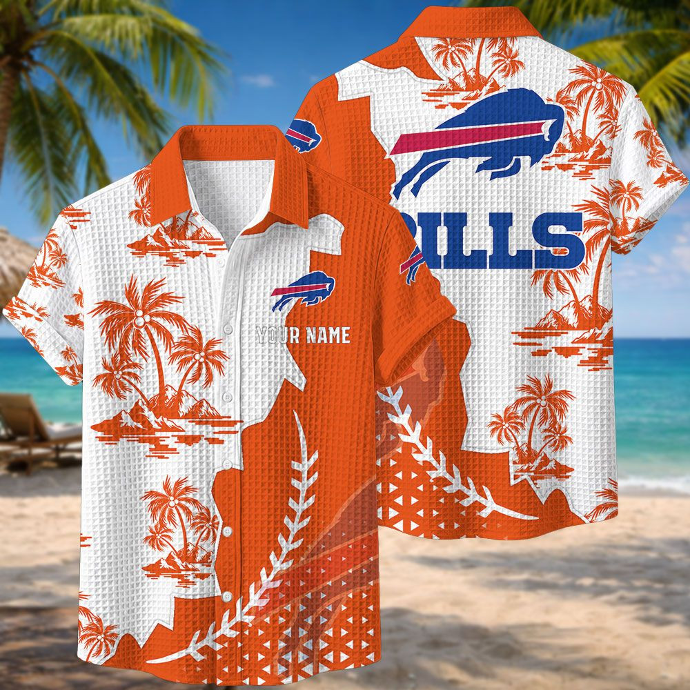 Buffalo Bills NFL Waffle Hawaiian Shirt PBL8MQH
