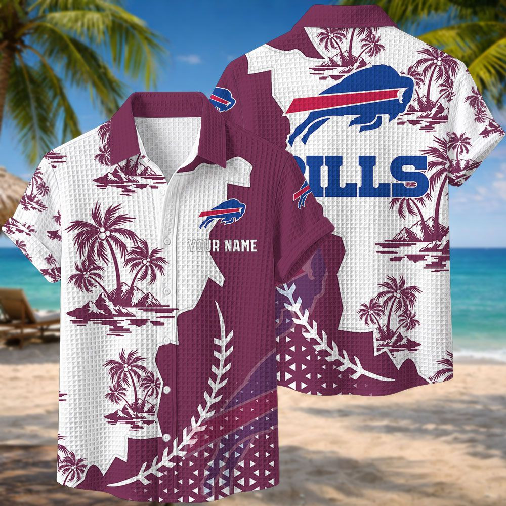 Buffalo Bills NFL Waffle Hawaiian Shirt PBL8MQH