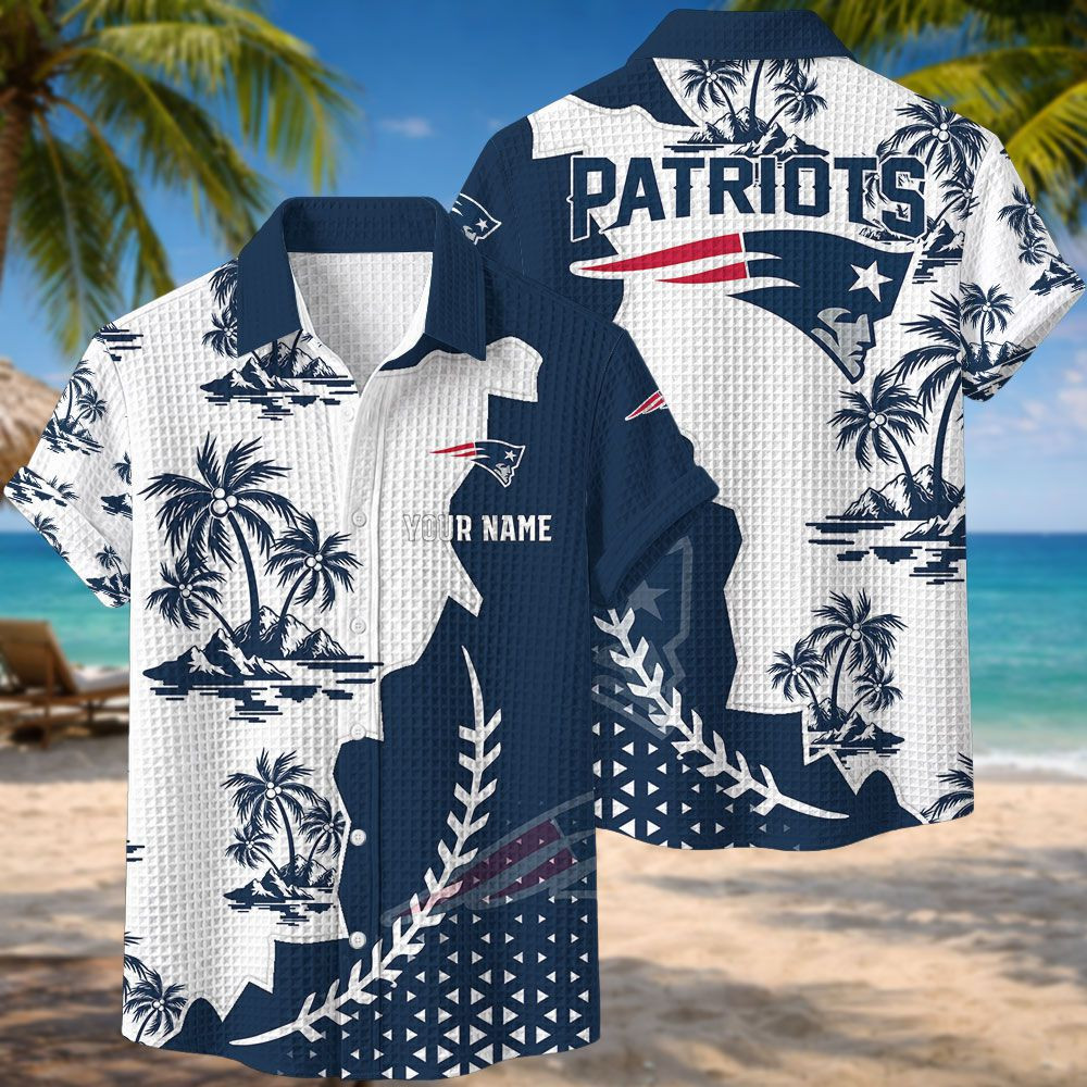 New England Patriots NFL Waffle Hawaiian Shirt BRDCT3DA2133