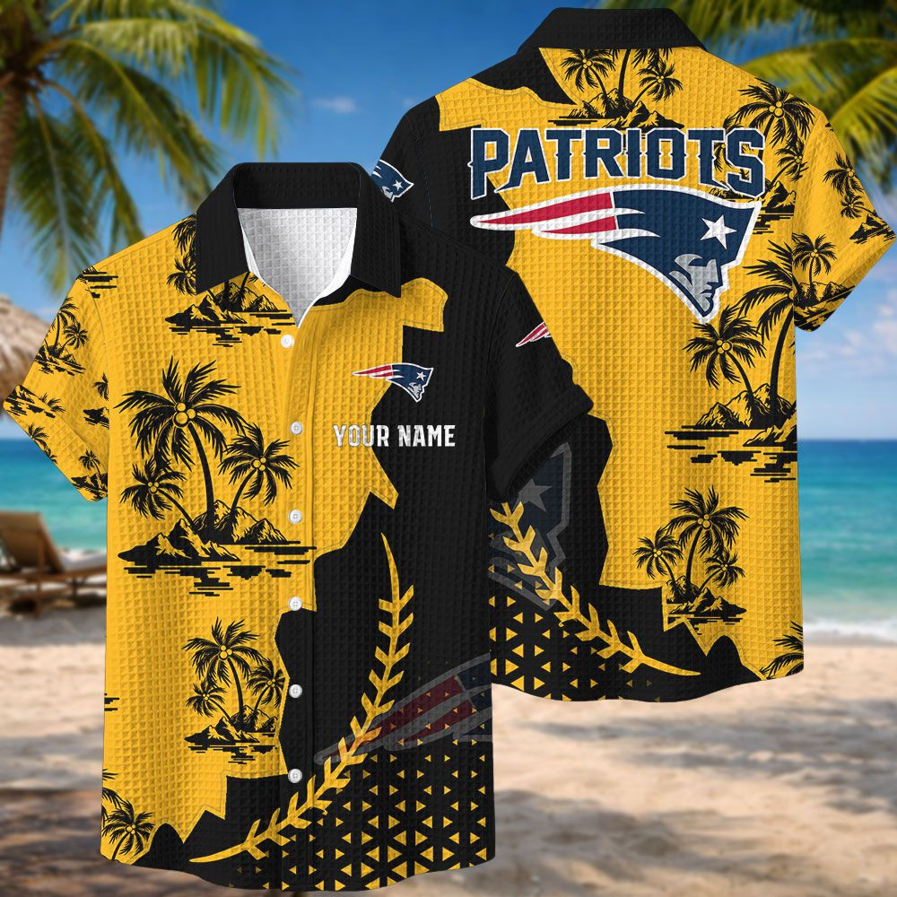 New England Patriots NFL Waffle Hawaiian Shirt PBXVNS0