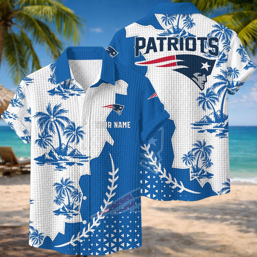 New England Patriots NFL Waffle Hawaiian Shirt PBXVNS0