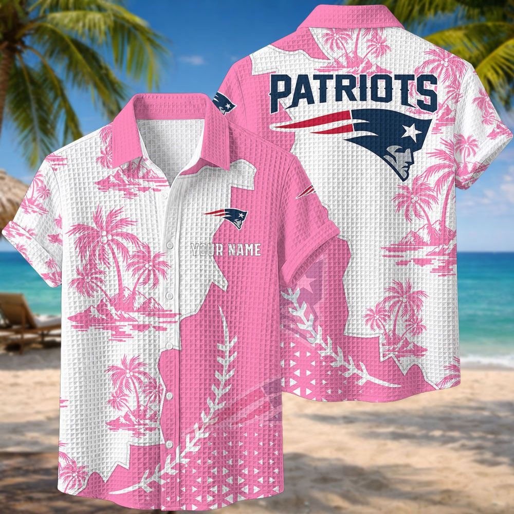 New England Patriots NFL Waffle Hawaiian Shirt PBXVNS0