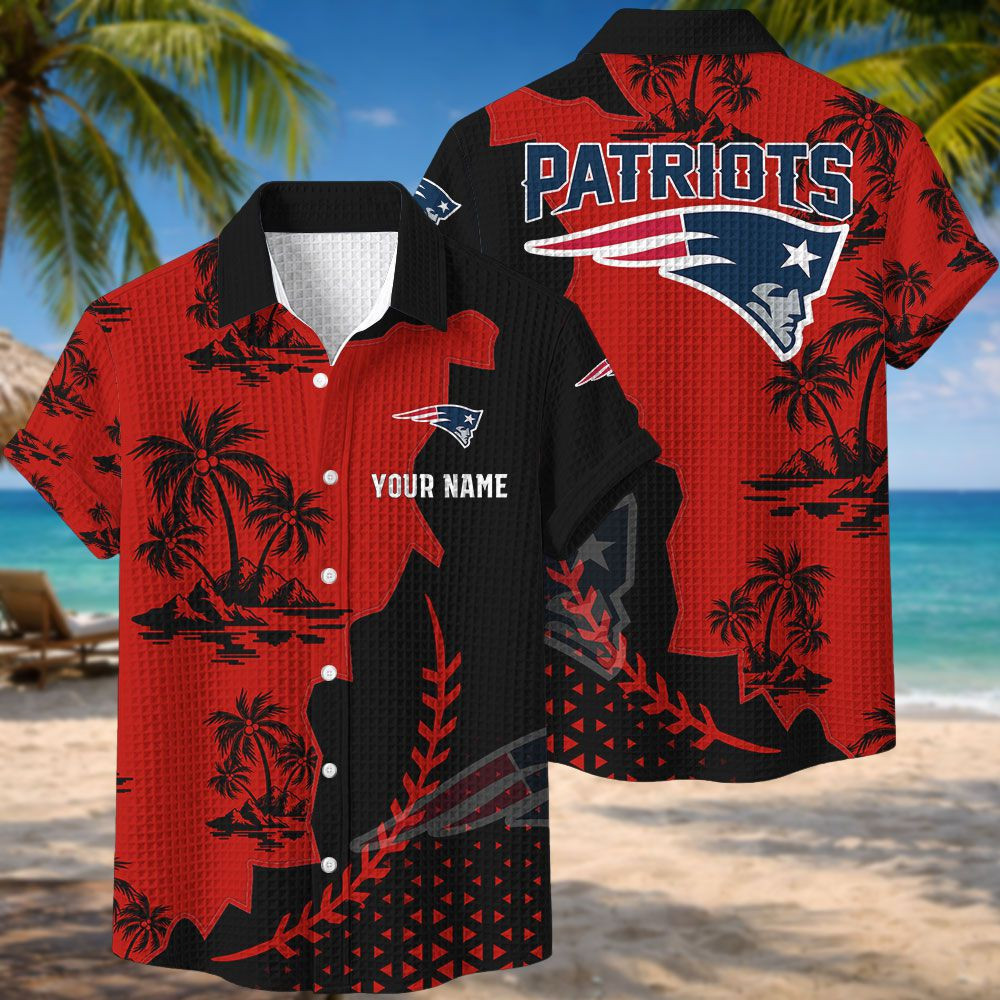 New England Patriots NFL Waffle Hawaiian Shirt PBXVNS0