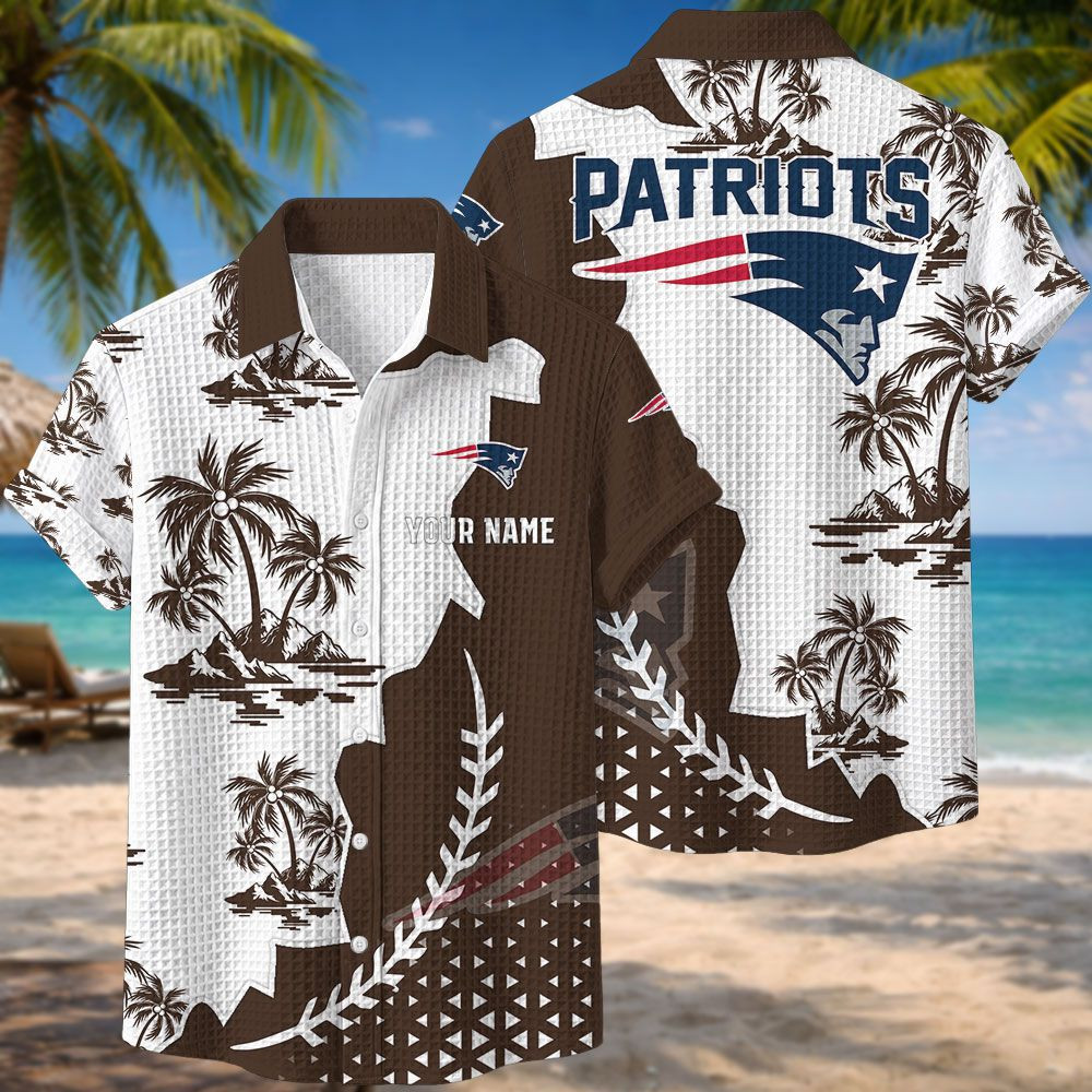 New England Patriots NFL Waffle Hawaiian Shirt PBXVNS0