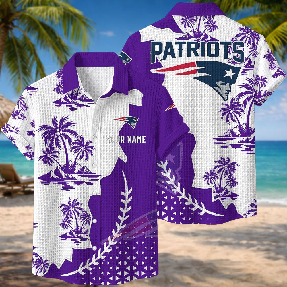 New England Patriots NFL Waffle Hawaiian Shirt PBXVNS0