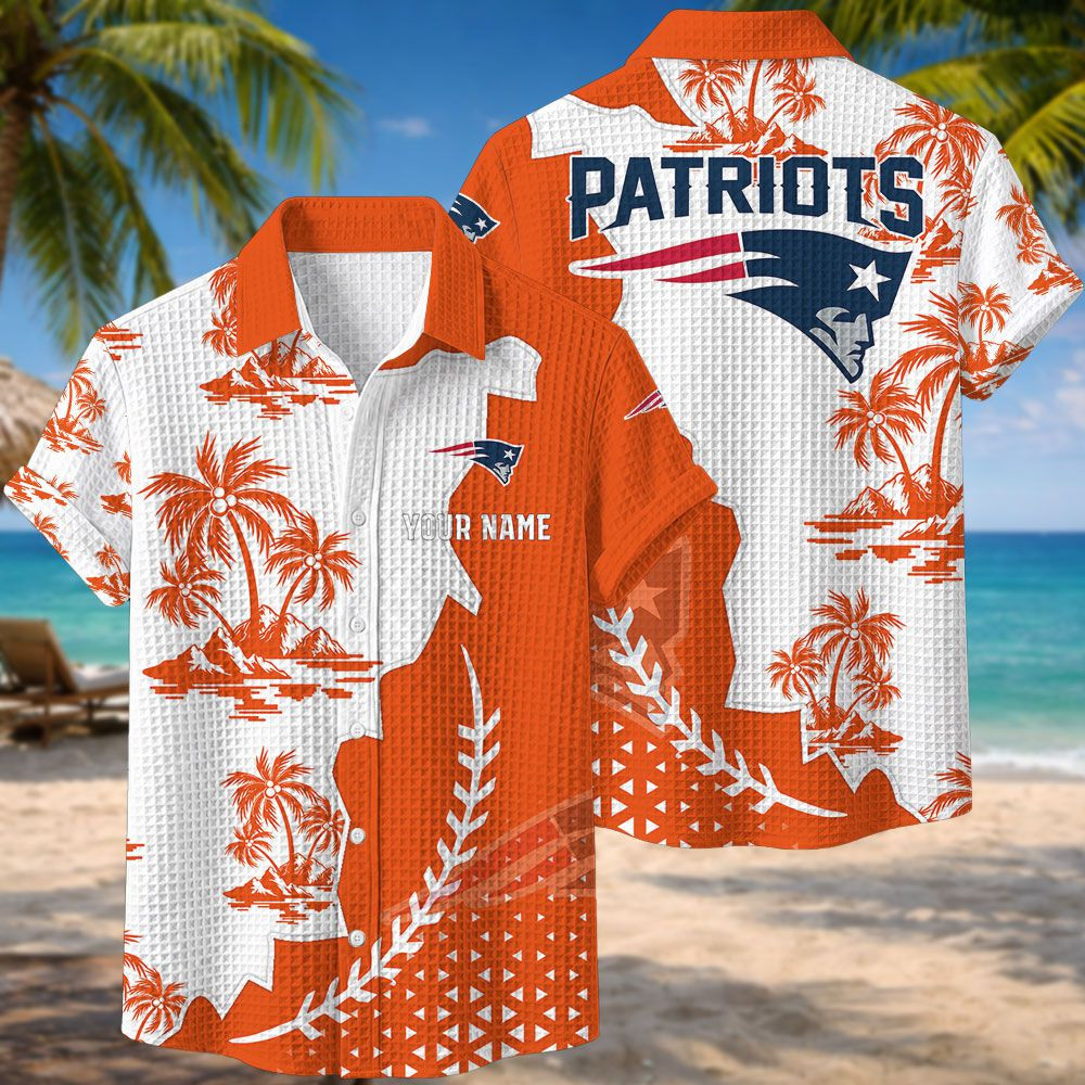 New England Patriots NFL Waffle Hawaiian Shirt PBXVNS0