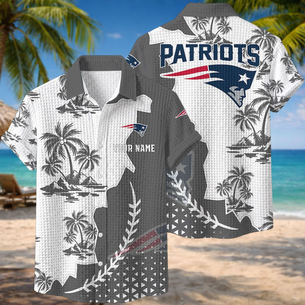 New England Patriots NFL Waffle Hawaiian Shirt PBXVNS0
